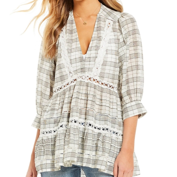 Free People Tops - FREE PEOPLE Time Out Lace Tunic